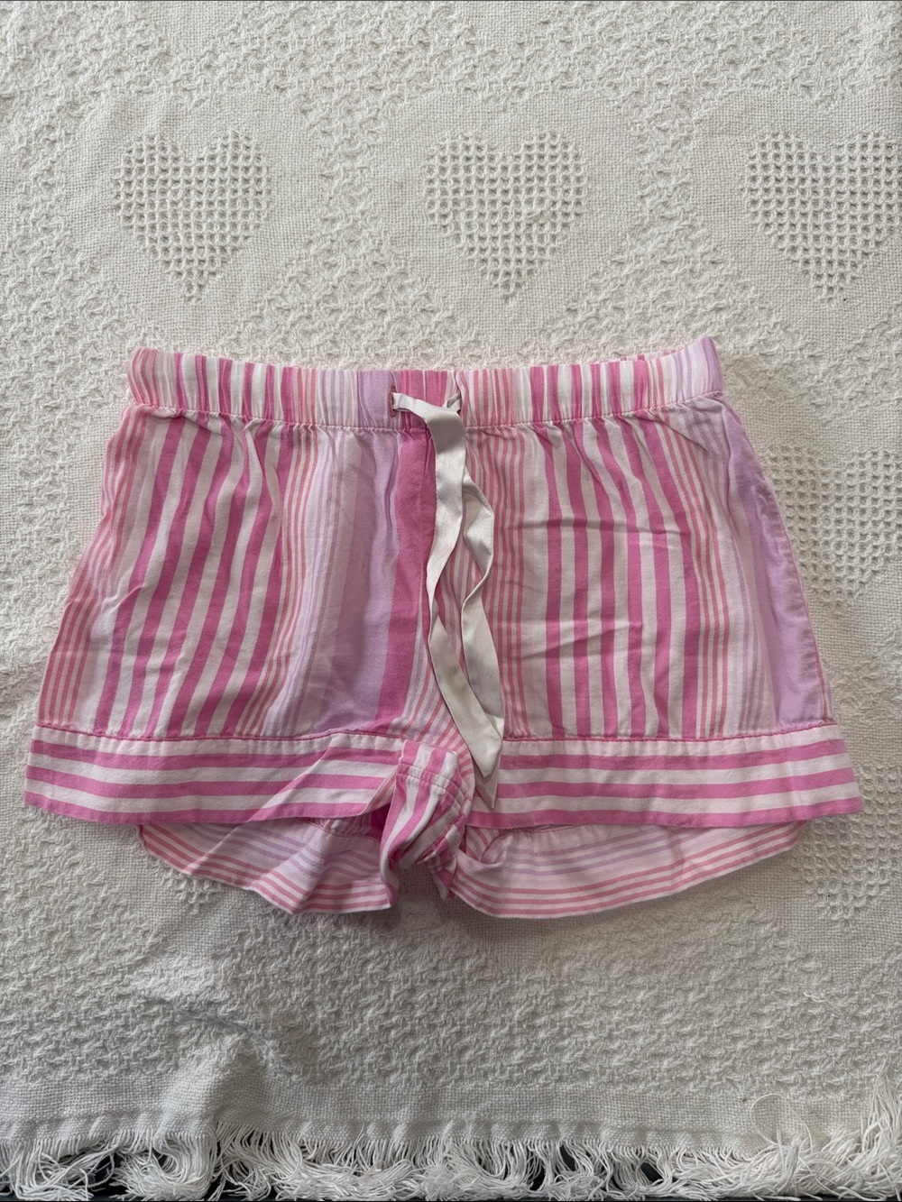 Victoria’s Secret Striped Pink Sleep Shorts (XS)